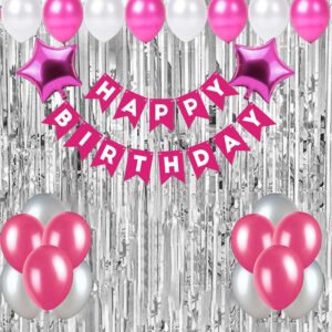 PARTY MIDLINKERZ Printed Happy Birthday Decoration kit Combo - 34 Pcs for Birthday Decor (Set of 34)