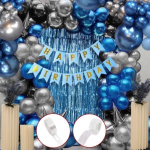MIDLINKERZ Boys Happy Birthday Balloons Decoration Kit for birthday combo pack (Set of 50)