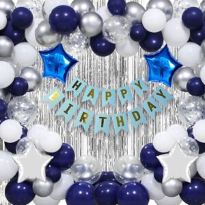 MIDLINKERZ Printed Happy Birthday Decoration kit Combo - 61 Pcs for Birthday Decor (Set of 61)