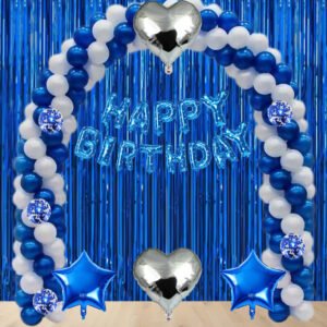 PARTY MIDLINKERZ Printed Happy Birthday Decoration kit Combo - 51 Pcs for Birthday Decor (Set of 51)