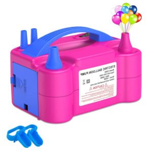 Midlinkerz Electric Balloon Inflator, Portable Electric Balloon Inflator Double Nozzle, Inflator Balloons 220V 600W for Birthday and Wedding Party Decorations