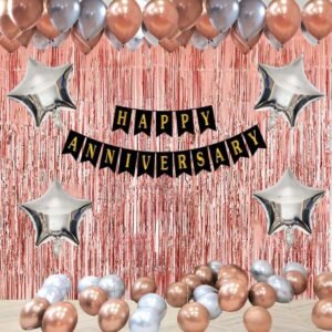MIDLINKERZ Anniversary Decoration kit Combo - 39 Pcs for Anniversary Decor (Set of 31)