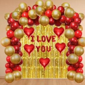 MIDLINKERZ Anniversary Love Decoration kit Light Combo - 51 Pcs for Birthday Decor (Set of 51)