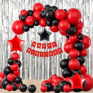 MIDLINKERZ Happy Birthday Balloons Party Decoration Kit items 46Pcs combo set decor for HBD  (Set of 46)