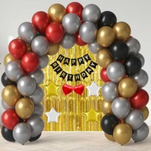 MIDLINKERZ Happy Birthday printed Decoration kit Combo 49 Pcs for Birthday Decor  (Set of 49)