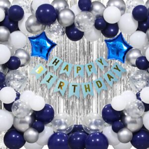 MIDLINKERZ Printed Happy Birthday Decoration kit Combo - 62Pcs for Birthday Decor (Set of 62)