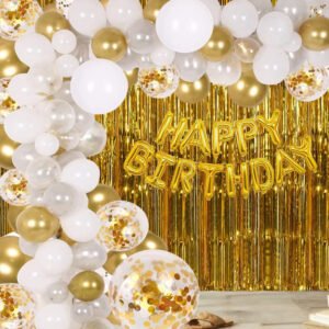 MIDLINKERZ Printed Happy Birthday Decoration kit items Combo - 54Pcs for Birthday Decor  (Set of 54)