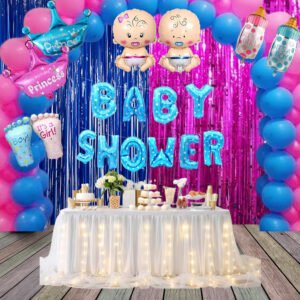 Midlinkerz Baby Shower Foil Balloons Party Decoration Kids Boy Arrival (Set of 50)