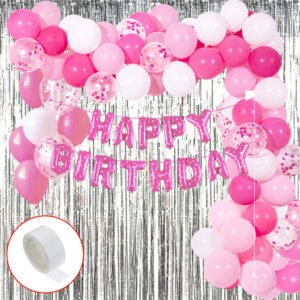 MIDLINKERZ Printed Happy Birthday Decoration kit Combo 54 Pcs for Birthday Decor (Set of 54)