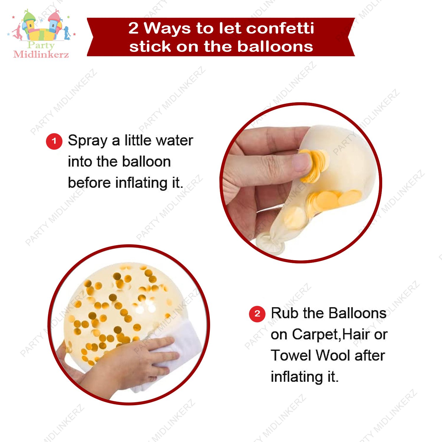 Midlinkerz Birthday Decoration Kit for Girls - 33Pcs Pink, White Golden Metallic Birthday balloons for Girls Decoration, Golden Foil Curtain, Pink Happy Birthday Banner/Birthday Decoration Combo Set Balloon (Pink, White, Gold, Pack of 33) - Image 5