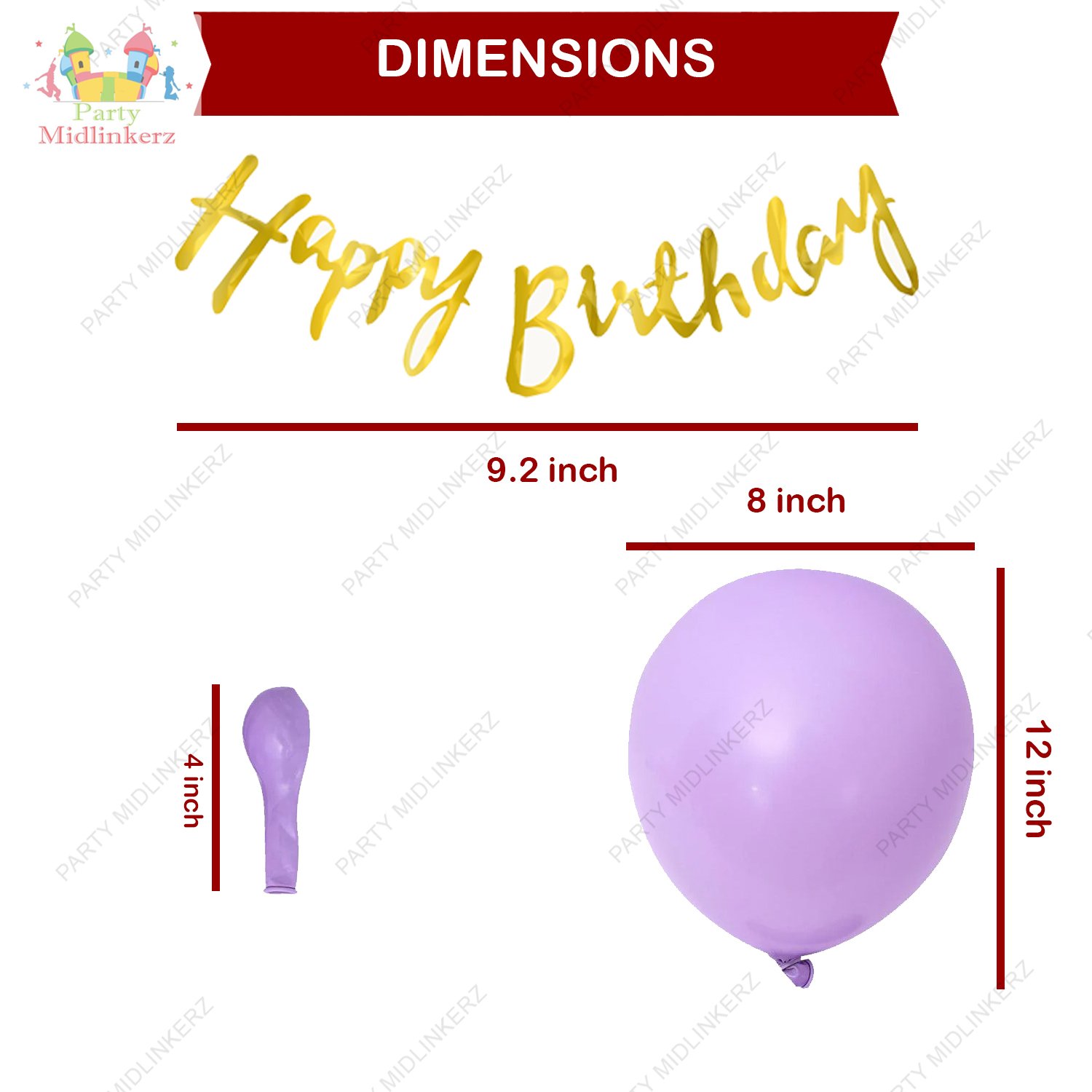 Midlinkerz Happy Birthday Decoration Kit for Girls, Pastel Balloons for Birthday Backdrop for Decoration with LED Decorative lights (40ft Long), Rainbow Theme, Pastel Balloons for Decoration - Image 3
