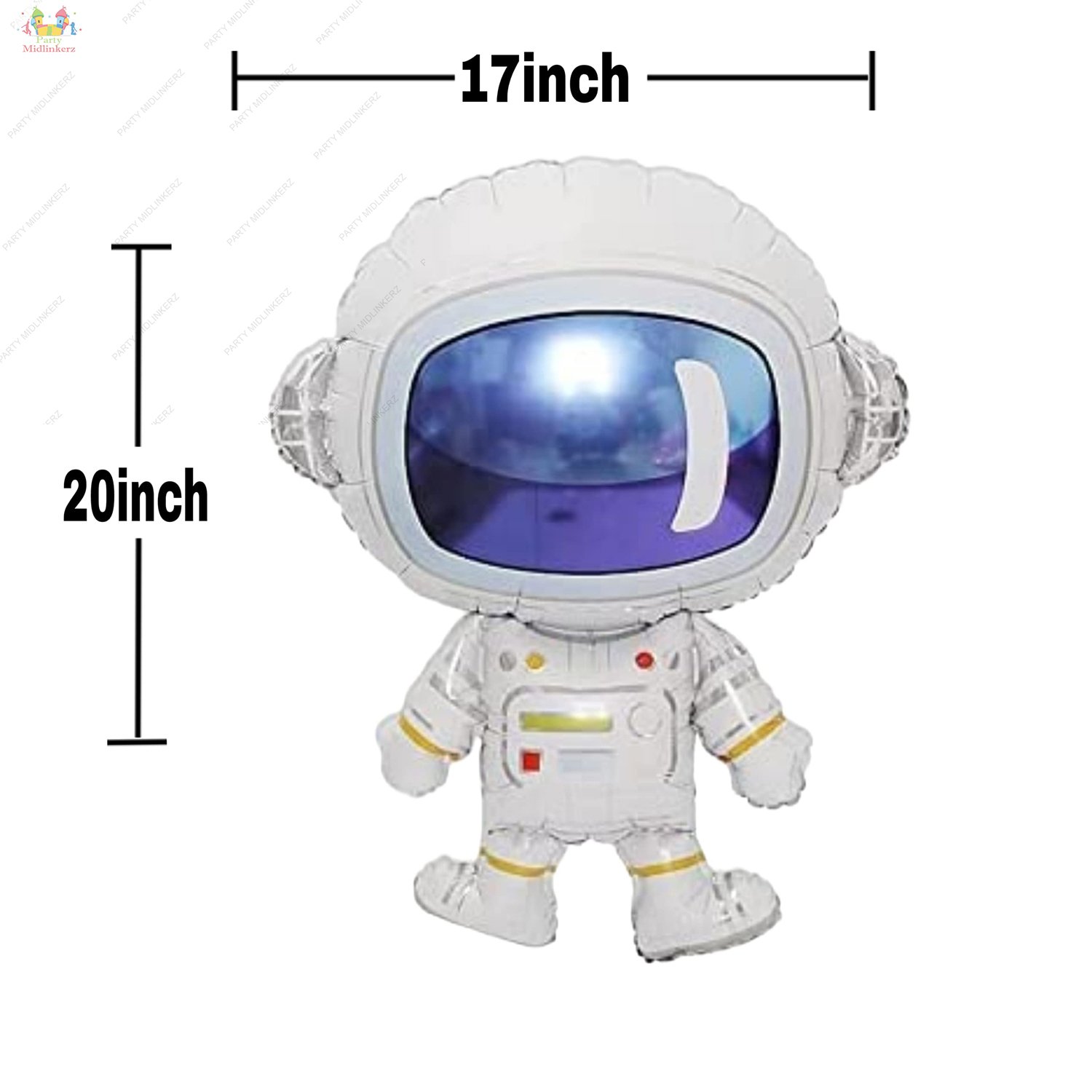 Midlinkerz Space Theme Birthday Decoration (Set of 63) - Image 4