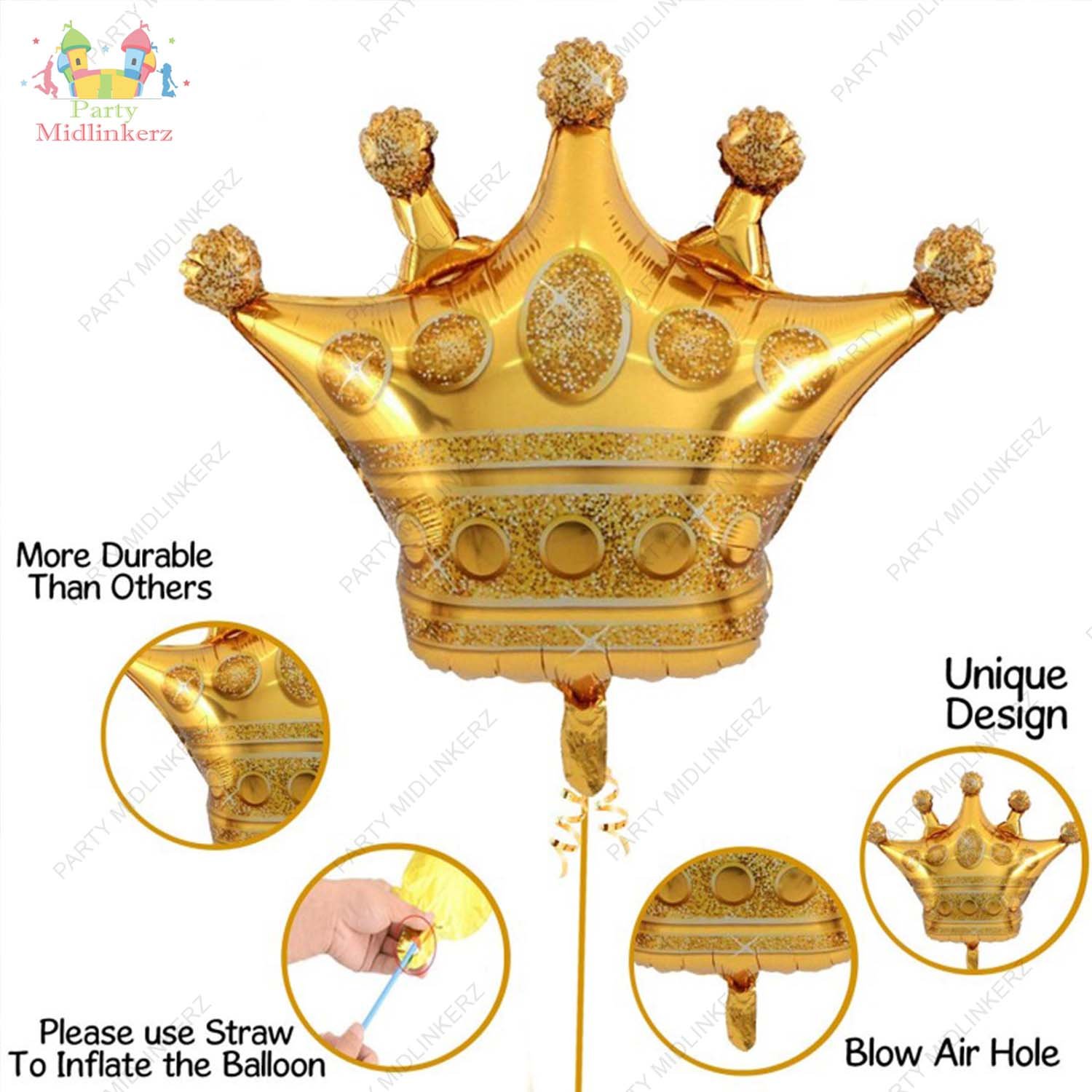 Midlinkerz Happy Birthday Decoration kit items Combo - 60 Pcs for Birthday Decor (Set of 60) - Image 3