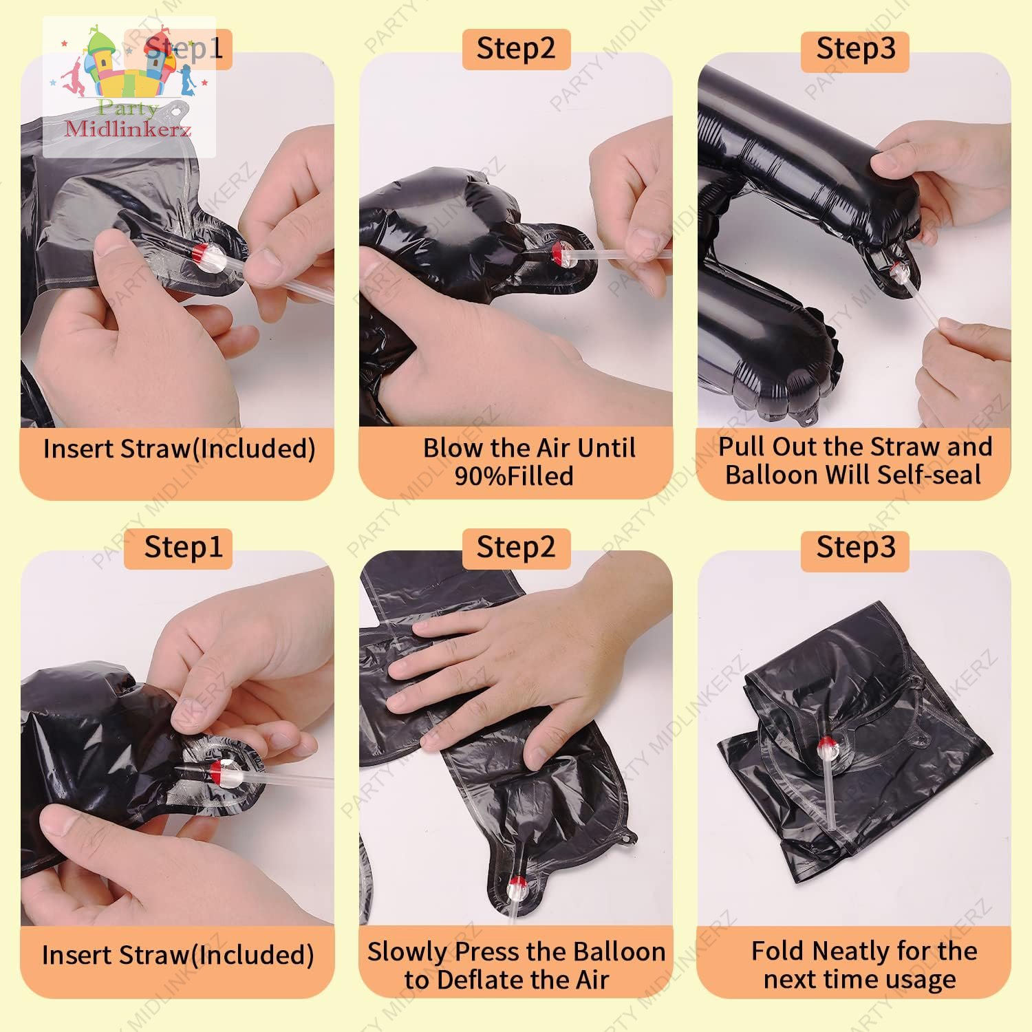 MIDLINKERZ Solid Happy Birthday Balloons Decoration Kit(Set of 41) - Image 5