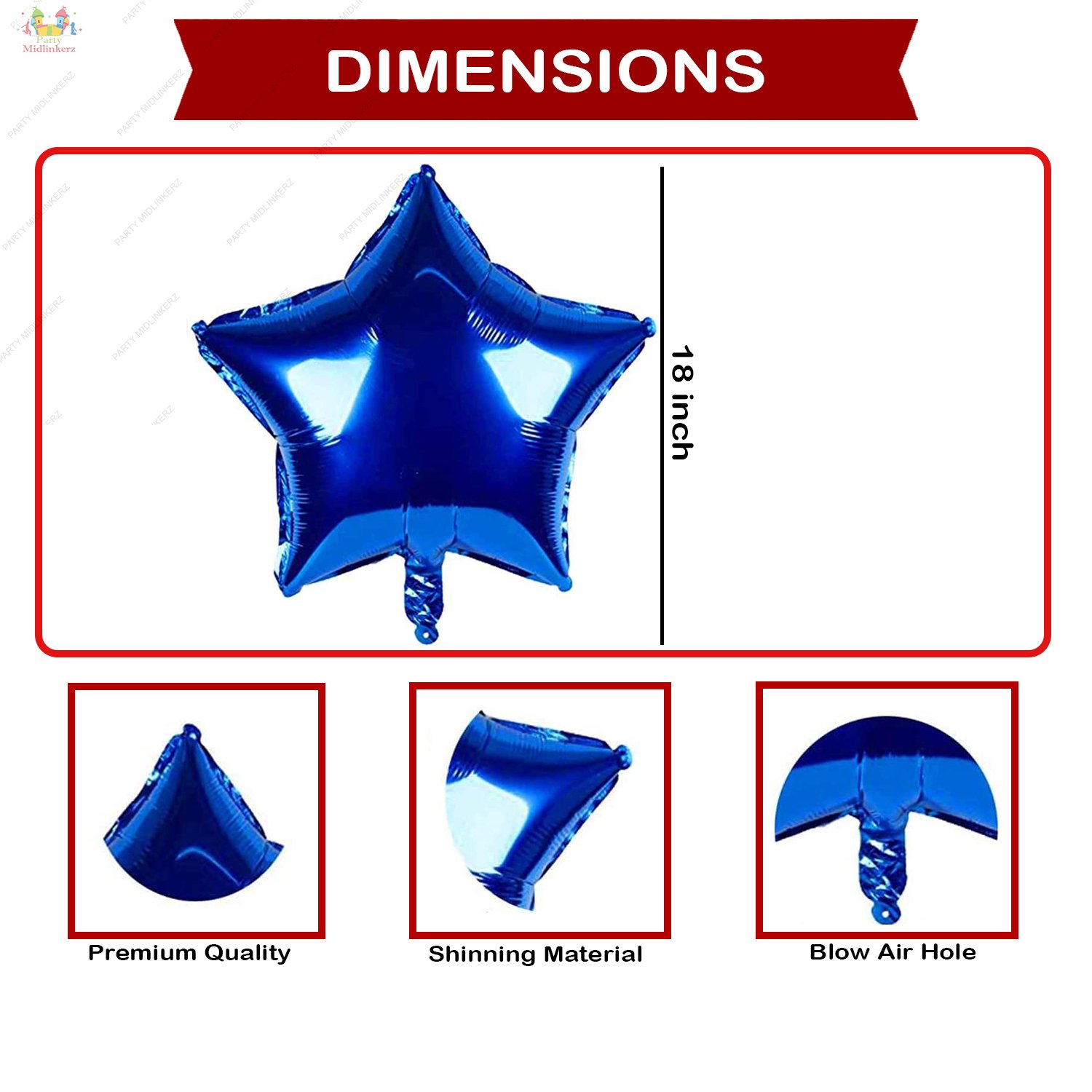 Midlinkerz Space Theme Birthday Decoration (Set of 63) - Image 5