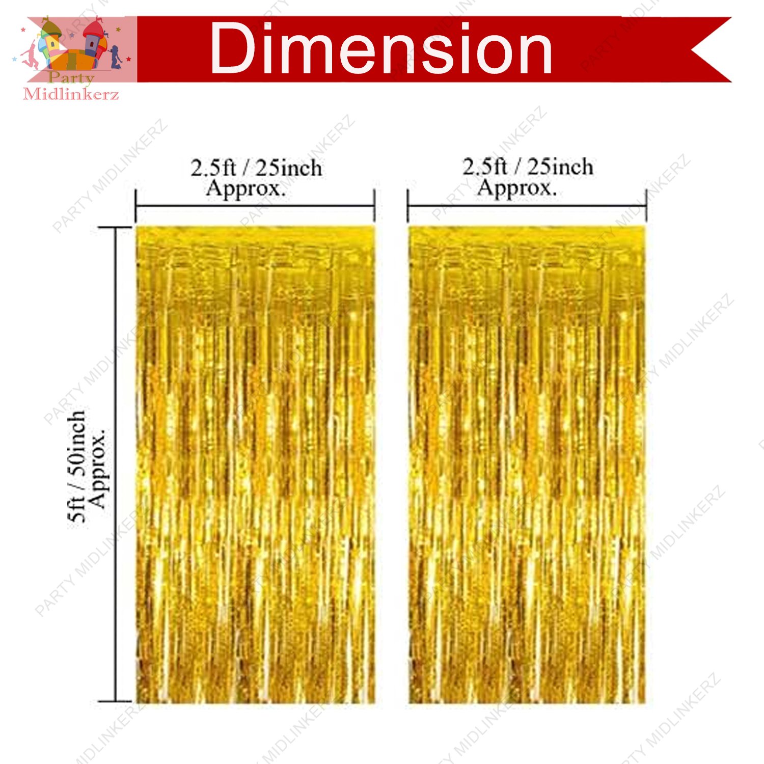 Midlinkerz Birthday Decoration Kit for Girls - 33Pcs Pink, White Golden Metallic Birthday balloons for Girls Decoration, Golden Foil Curtain, Pink Happy Birthday Banner/Birthday Decoration Combo Set Balloon (Pink, White, Gold, Pack of 33) - Image 3