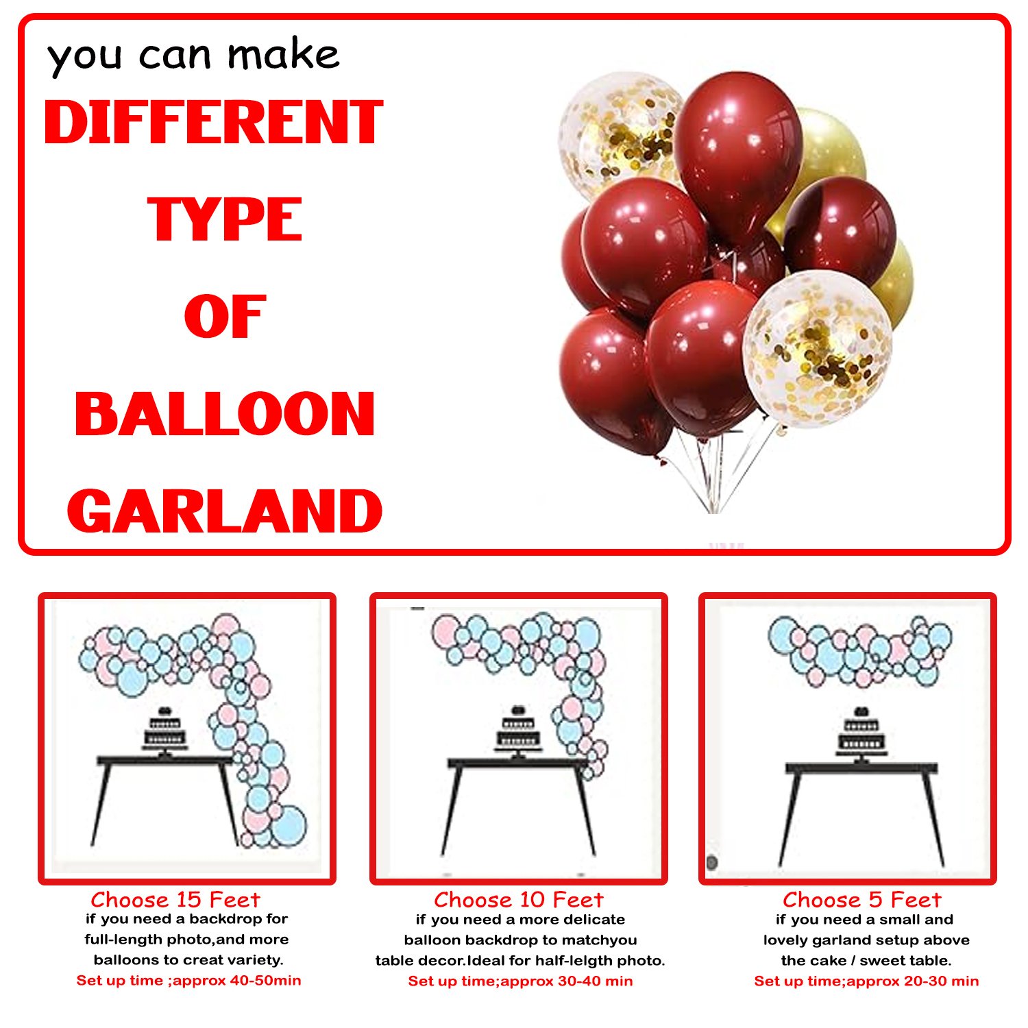 Midlinkerz Printed Happy Birthday Decoration kit Combo - 40 Pcs for Birthday Decor (Set of 64) - Image 5