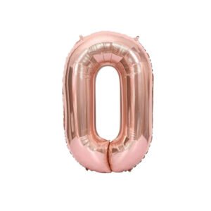 Party Midlinkerz Number Foil 0 Rose Gold