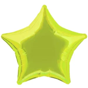 Star Lime Green  Balloon