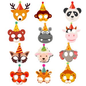 Midlinkerz 12PCS Animal Face Mask