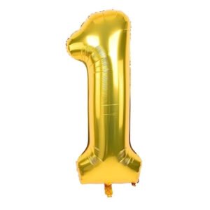 Party midlinker Gold Number 1 Balloon