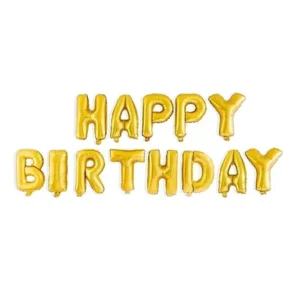 Golden Foil Birthday Banner