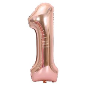 Party Midlinkerz Number Foil 1 Rose Gold