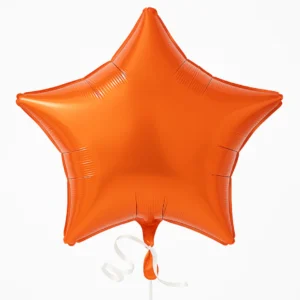Radiant Orange Star Foil Balloon