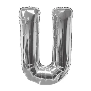 Party Midlinkerz Silver U Letter Balloon