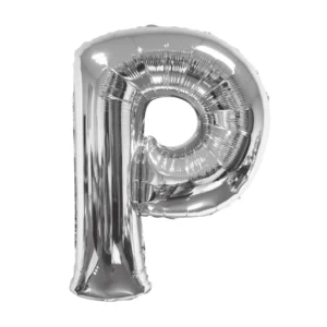Party Midlinkerz Silver P Letter Balloon