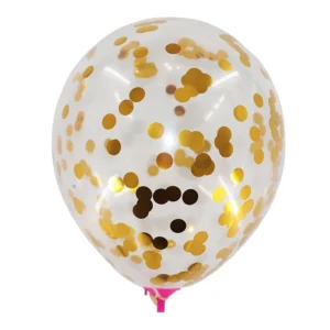 Midlinkerz Golden Confetti Balloon ( pack of 10 )