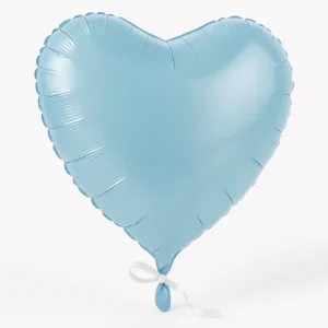 Heart Shape Foil Balloon - Pastel Blue