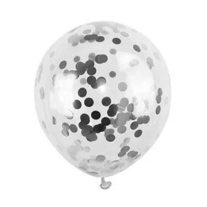 Midlinkerz Silver Confetti Balloon ( pack of 10 )