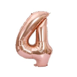 Party Midlinkerz Number Foil 4 Rose Gold