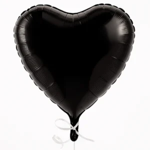 Heart Shape Foil Balloon - Black