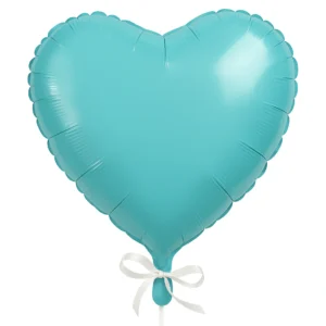 Heart Shape Foil Balloon -  Caribbean Blue