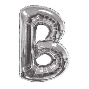 Party Midlinkerz Silver B Letter Balloon
