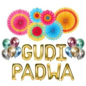 Happy Gudi Padwa Foil Balloons