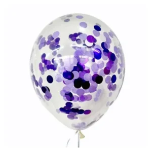 Midlinkerz Purple Confetti Balloon ( pack of 10 )