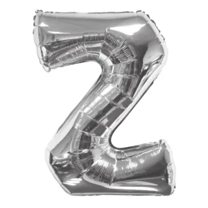 Silver Z Letter Balloon