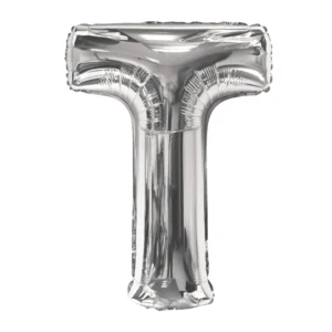 Party Midlinkerz Silver T Letter Balloon