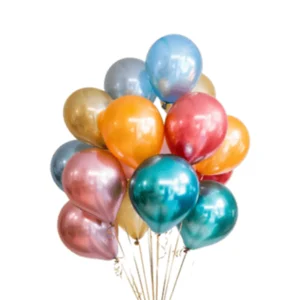 Midlinkerz Multicolor Metallic Balloon 50 Pcs