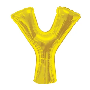 Party Midlinkerz Gold Y Letter Balloon