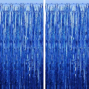 Blue Foil Curtain