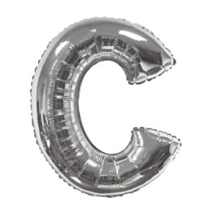 Party Midlinkerz Silver C Letter Balloon