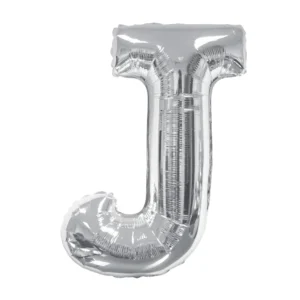 Party Midlinkerz Silver J Letter Balloon