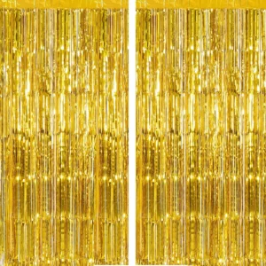 Golden Foil Curtain
