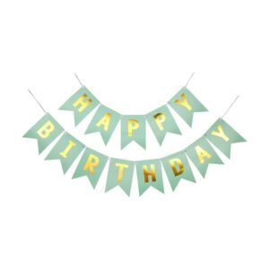 Birthday Banner,Grass Green