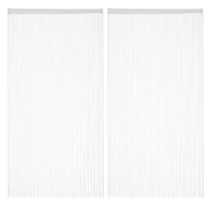 Midlinkerz 4pcs White Backdrop Net Curtains for Birthday, Anniversary Party Decoration