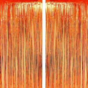 Orange Foil Curtain